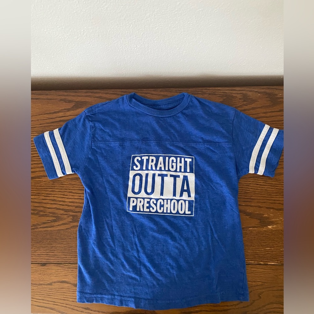 Blue Graphic Kids Shirt